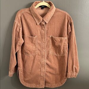 Forever 21 Rusty Pink Corduroy Shirt